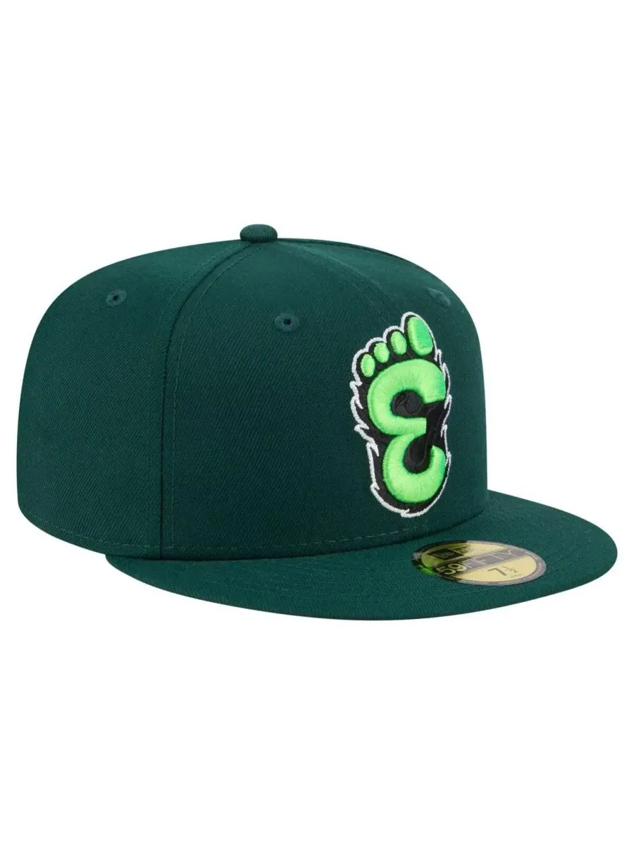New Era Мужская зеленая кепка Eugene Emeralds из коллекции Authentic 59FIFTY — изображение 3 из 4, зеленый