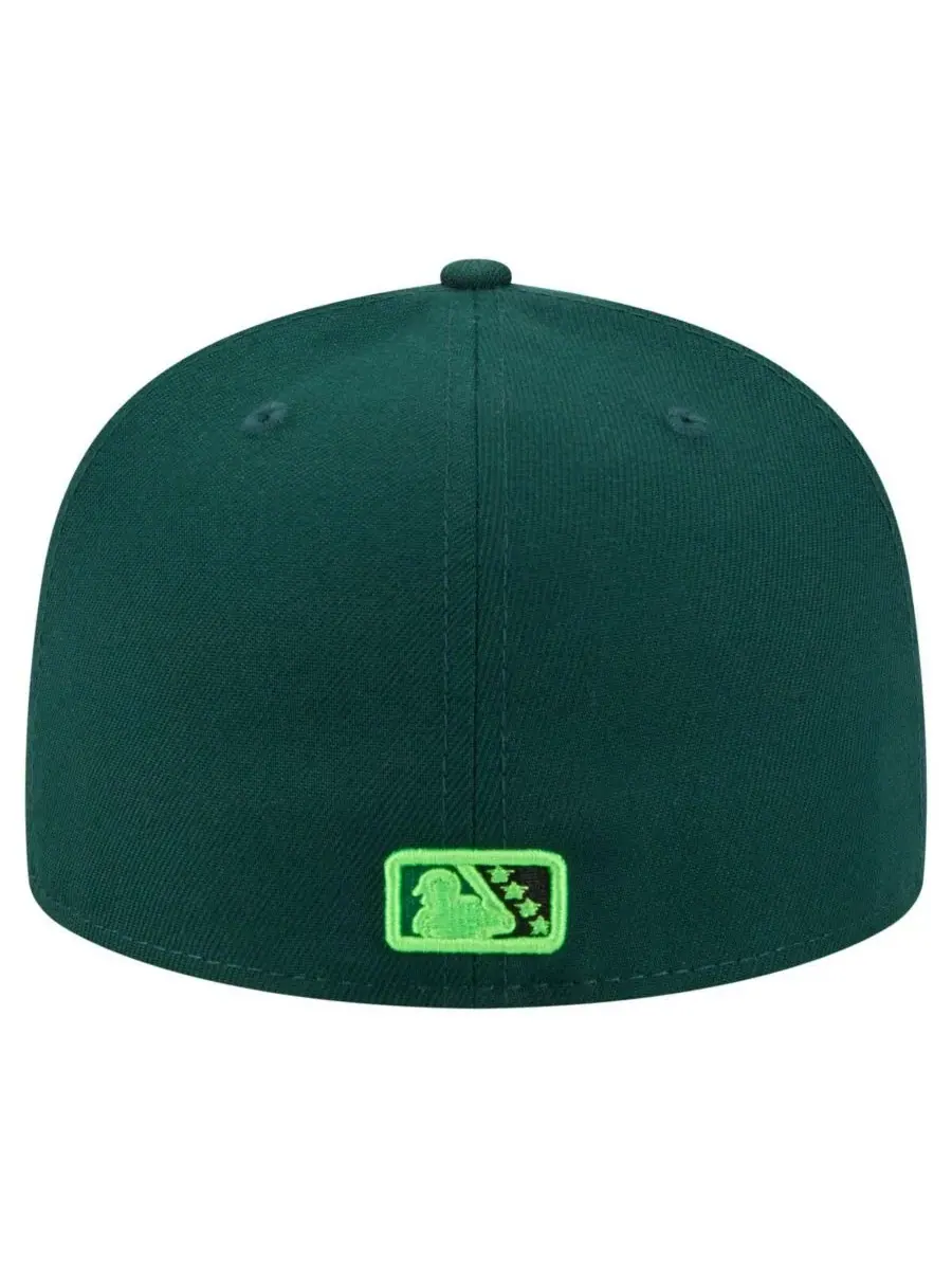 New Era Мужская зеленая кепка Eugene Emeralds из коллекции Authentic 59FIFTY — изображение 4 из 4, зеленый