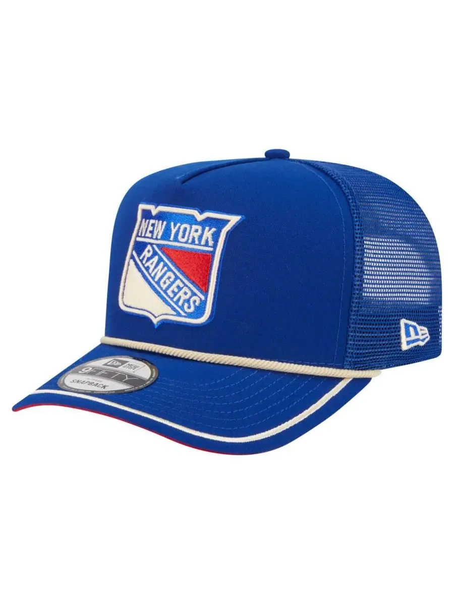New Era Мужская синяя винтажная бейсболка New York Rangers Team Rope A-Frame 9FIFTY с регулируемой