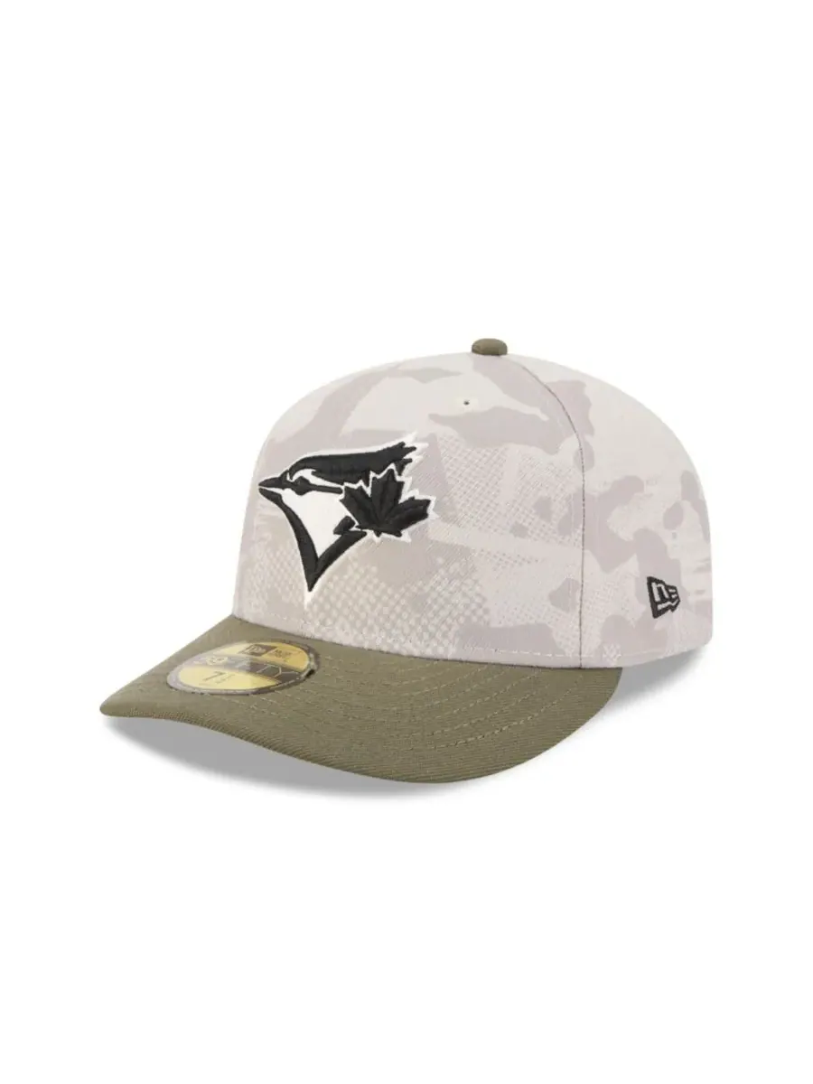 New Era Мужская светло-бежевая/оливковая кепка Toronto Blue Jays 59FIFTY, посвященная Дню
