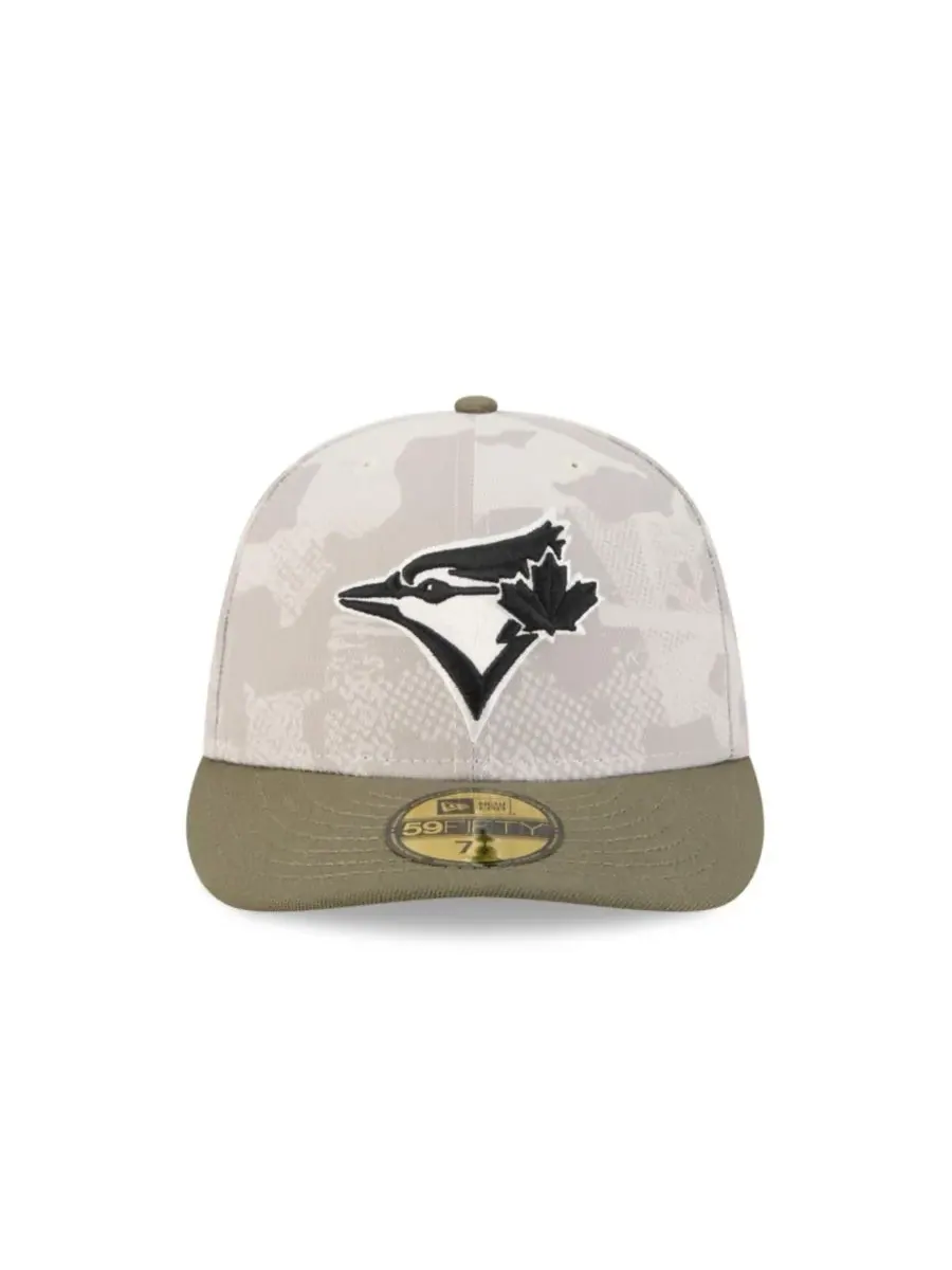 New Era Мужская светло-бежевая/оливковая кепка Toronto Blue Jays 59FIFTY, посвященная Дню — изображение 3 из 6