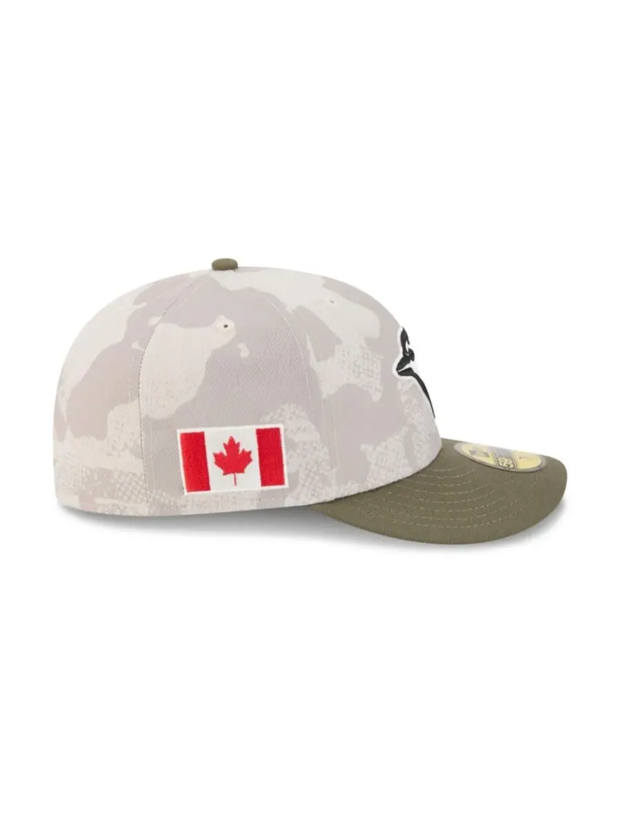 New Era Мужская светло-бежевая/оливковая кепка Toronto Blue Jays 59FIFTY, посвященная Дню — изображение 6 из 6