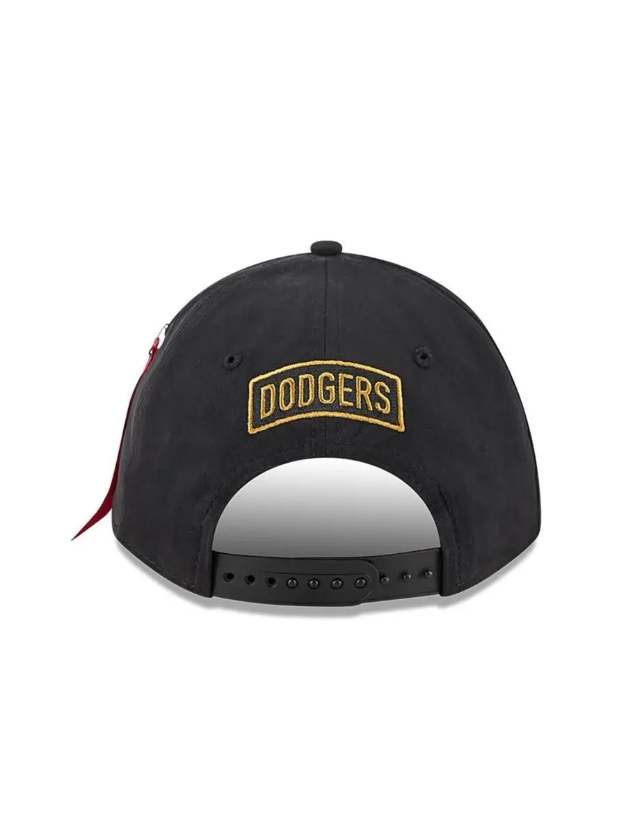New Era Мужская черная регулируемая бейсболка Los Angeles Dodgers A-Frame 9FORTY — изображение 3 из 4, черный