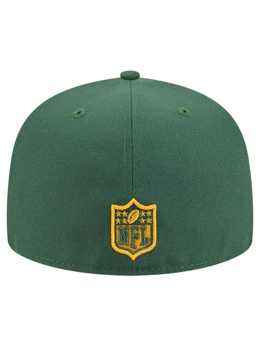 New Era Мужская кепка Green Bay Packers Break 59FIFTY зеленого/золотого цвета — изображение 4 из 4, зеленый золотистый