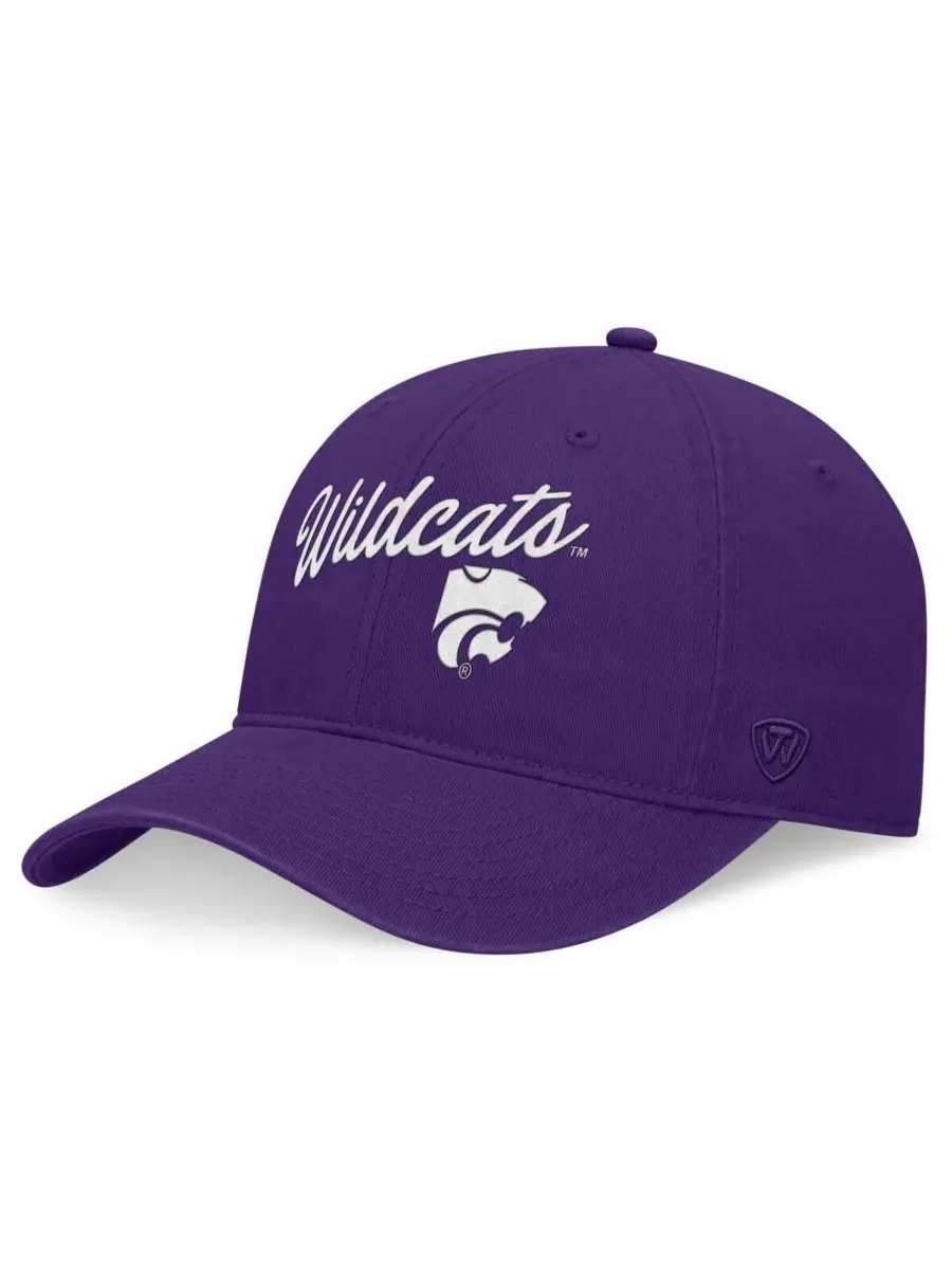 Top of the World Мужская фиолетовая регулируемая кепка Kansas State Wildcats Heritage CeeCee