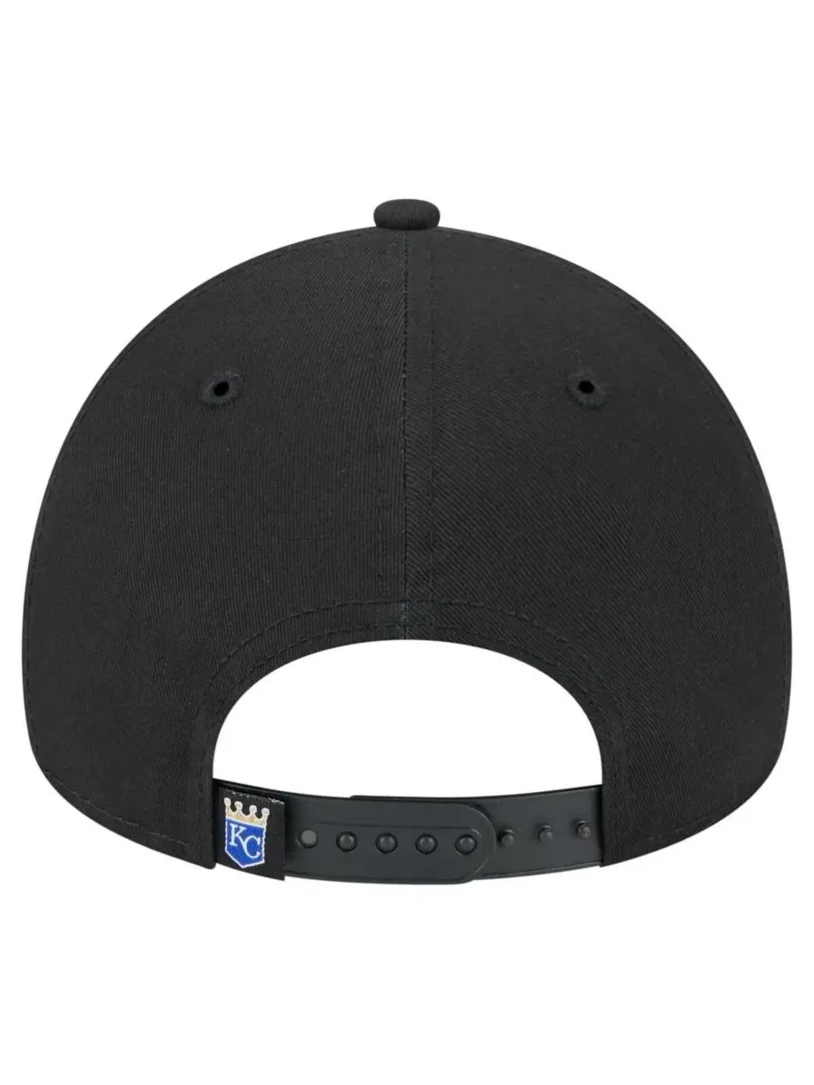 New Era Мужская черная регулируемая бейсболка Kansas City Royals 9FORTY A-Frame — изображение 2 из 5, черный