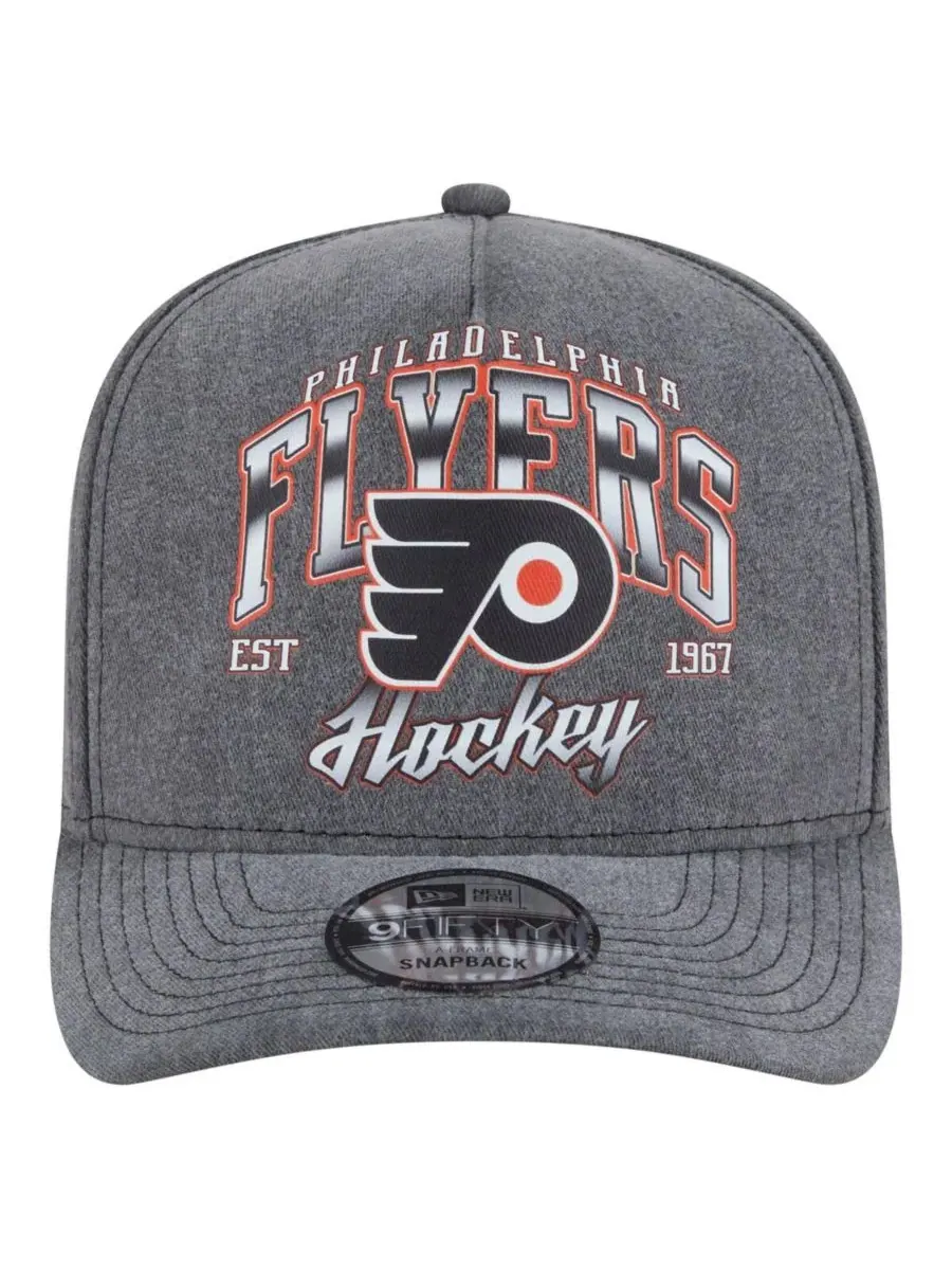 New Era Мужская бейсболка Philadelphia Flyers Throwback Washed A-Frame Pre-Curved 9FIFTY Snapback — изображение 2 из 4