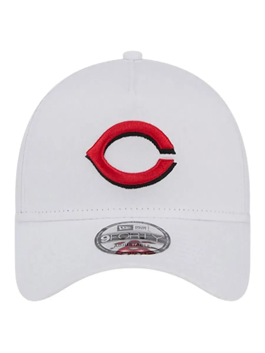 Мужская белая регулируемая бейсболка Cincinnati Reds TC A-Frame 9FORTY New Era — изображение 4 из 4, белый