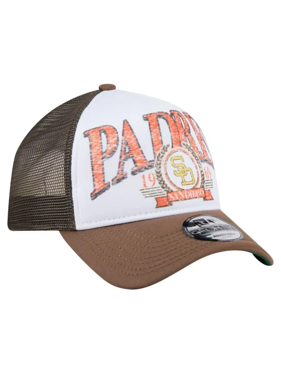 New Era Мужская коричневая кепка-тракер San Diego Padres с эффектом потертости, модель 9FORTY — изображение 3 из 5