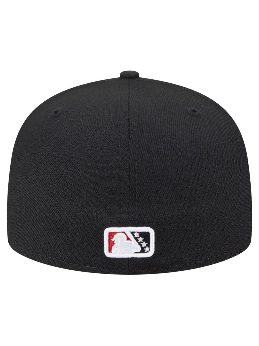 New Era Мужская черная кепка Rocket City Trash Pandas из коллекции Authentic Collection 59FIFTY — изображение 2 из 4, черный