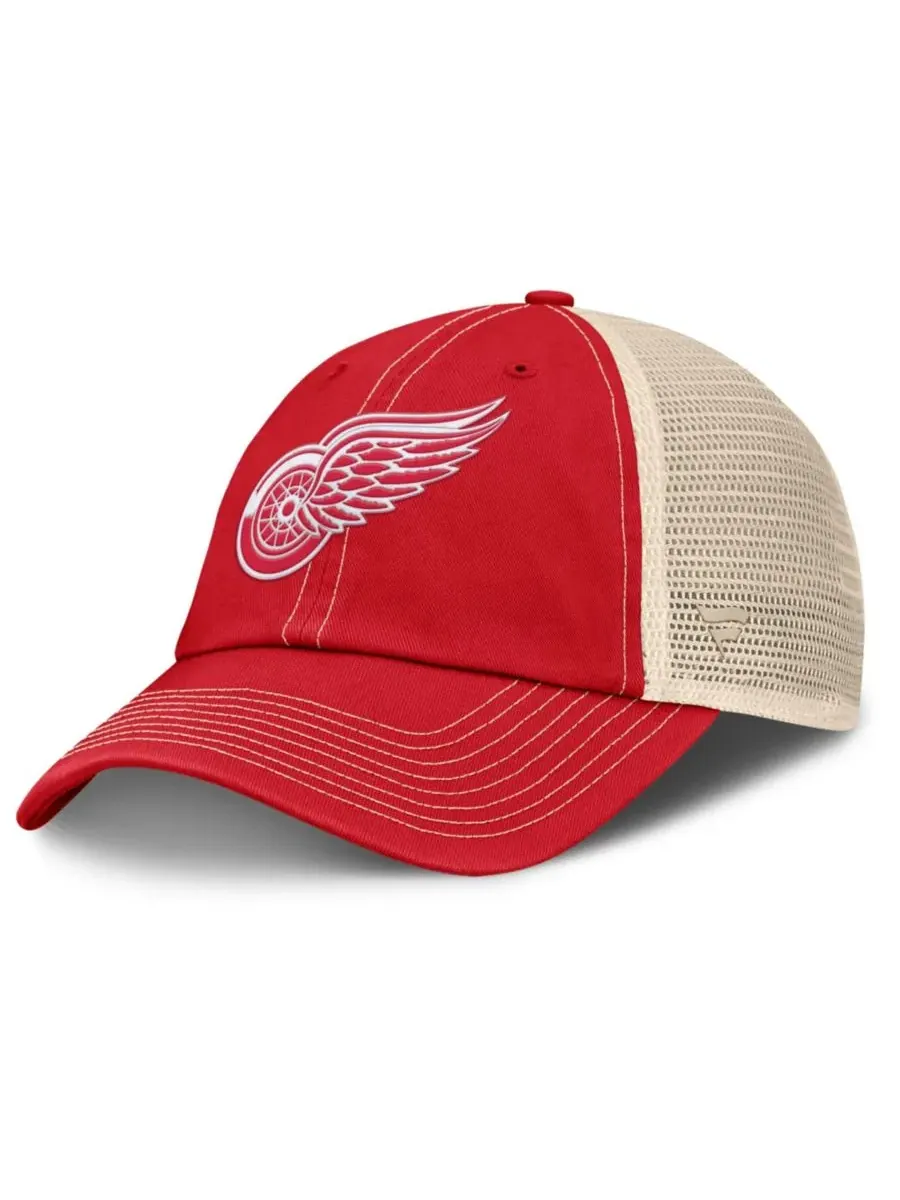 Бейсболка-тракер Detroit Red Wings Rival с регулируемой застежкой Fanatics