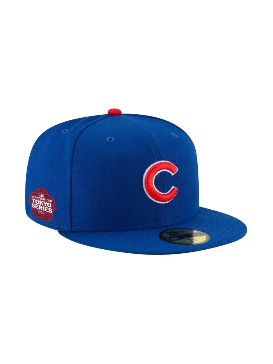 Мужская бейсболка Royal Chicago Cubs 2025 MLB World Tour: Tokyo Series с боковой нашивкой 59Fifty