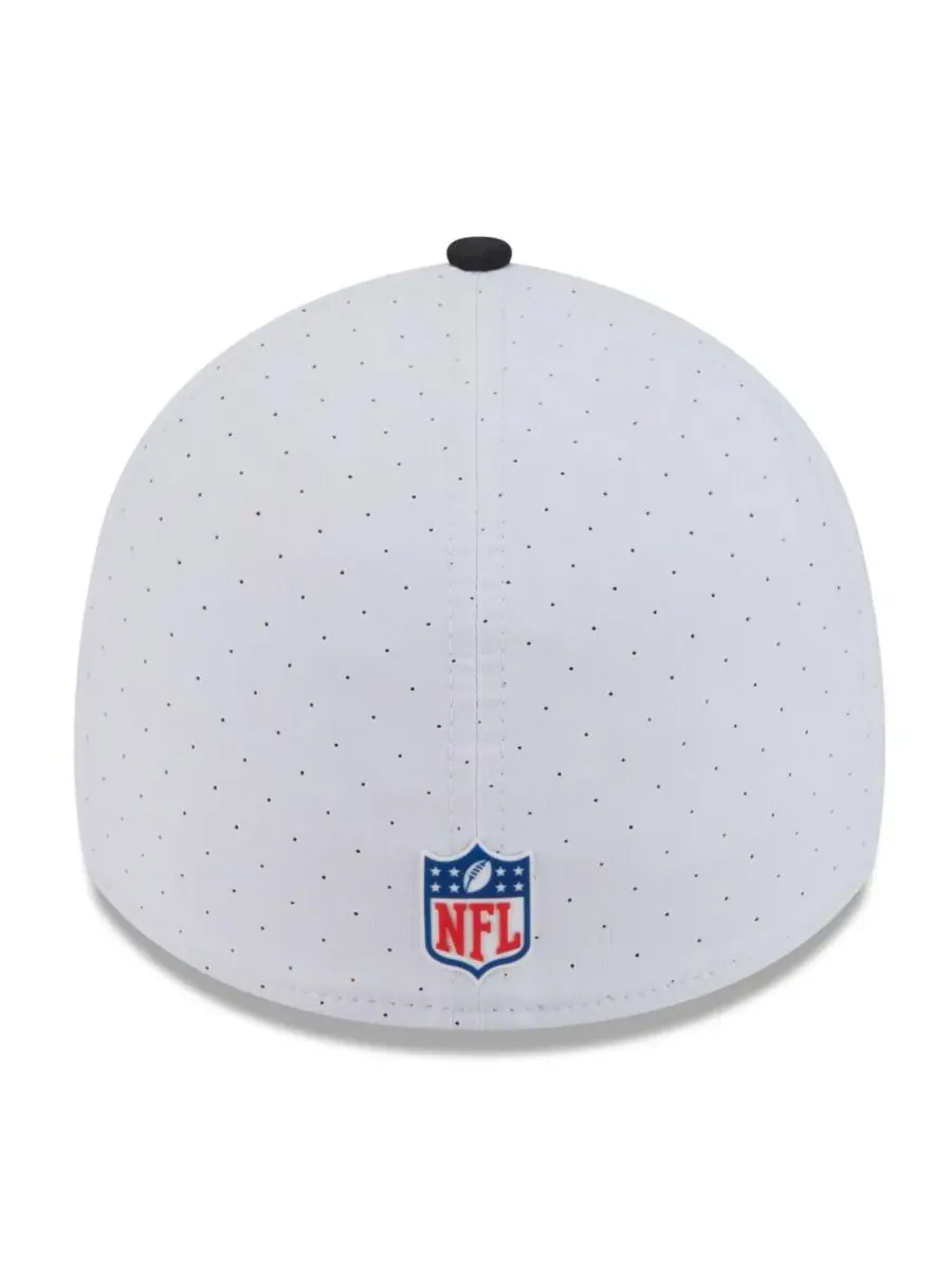 New Era Мужская бело-черная кепка New Orleans Saints 2025 NFL Training Camp 39THIRTY Flex Hat — изображение 4 из 4