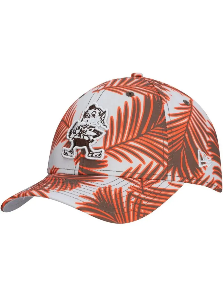 New Era Мужская серая кепка Cleveland Browns Palms 39THIRTY Flex