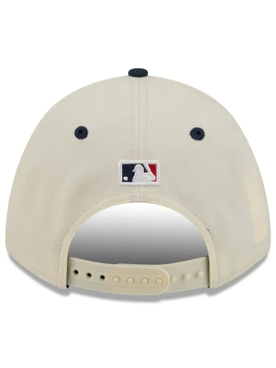 Кепка New Era 9FORTY M-Crown с вышивкой New York Mets — изображение 4 из 5, кремовый темно-синий
