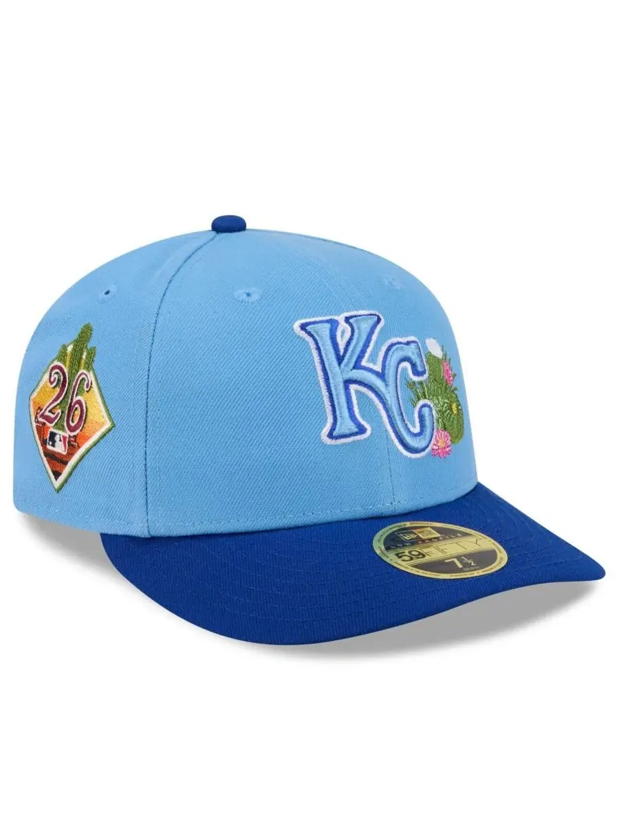 Кепка New Era 59FIFTY с низкой посадкой, с вышивкой, Kansas City Royals
