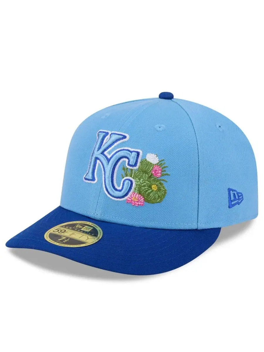 Кепка New Era 59FIFTY с низкой посадкой, с вышивкой, Kansas City Royals — изображение 3 из 4, светлый синий