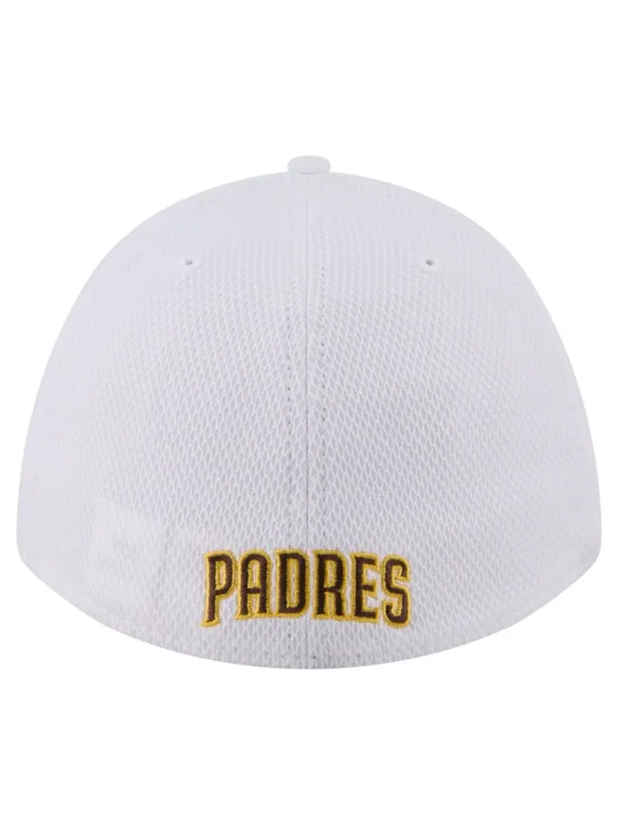 Бейсболка New Era 39THIRTY с вышивкой San Diego Padres — изображение 4 из 7, белый