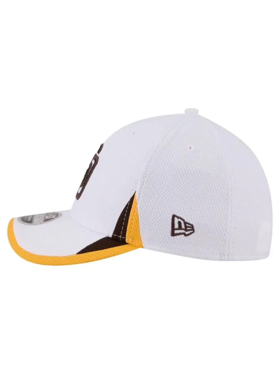 Бейсболка New Era 39THIRTY с вышивкой San Diego Padres — изображение 6 из 7, белый