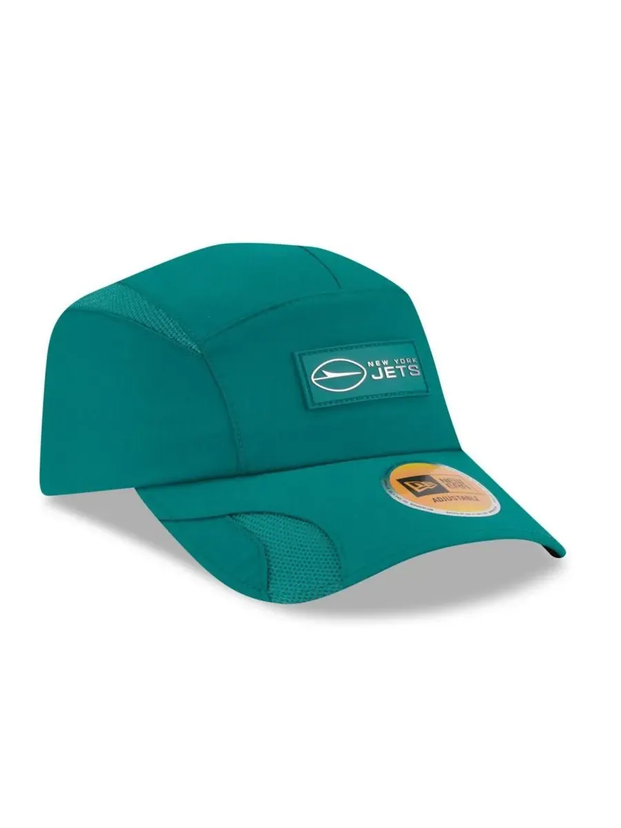 New Era Мужская зеленая регулируемая кепка New York Jets 2025 Sideline Runner — изображение 4 из 5, зеленый