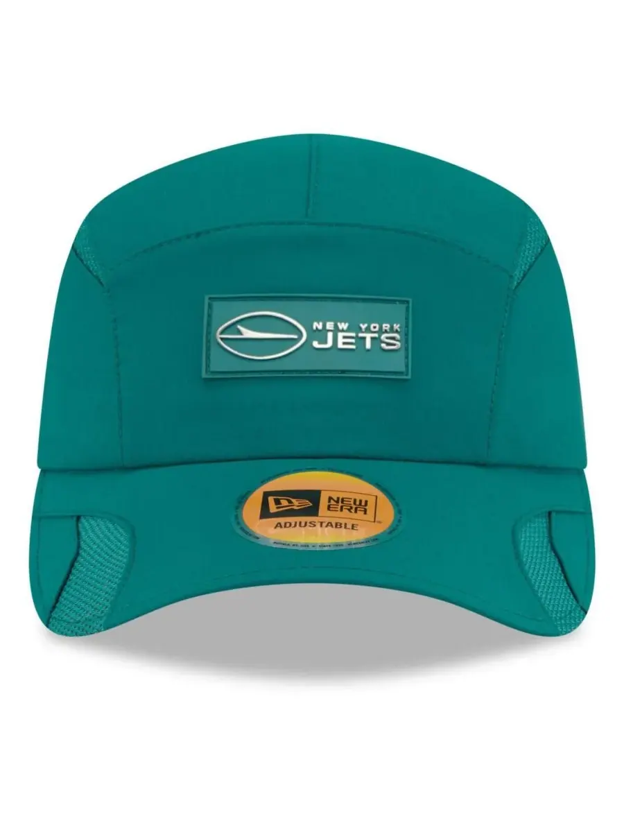 New Era Мужская зеленая регулируемая кепка New York Jets 2025 Sideline Runner — изображение 5 из 5, зеленый