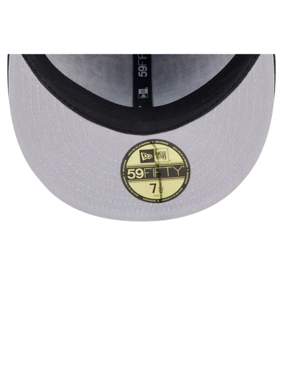 New Era Мужская черная кепка Pittsburgh Steelers Oversized 59FIFTY Fitted Hat — изображение 2 из 5, черный