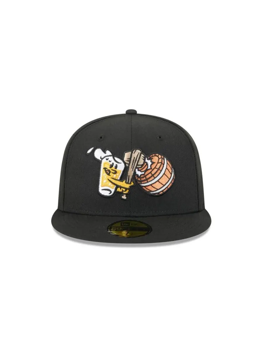 New Era Мужская черная кепка West Michigan Whitecaps Theme Nights 59FIFTY — изображение 2 из 4, черный