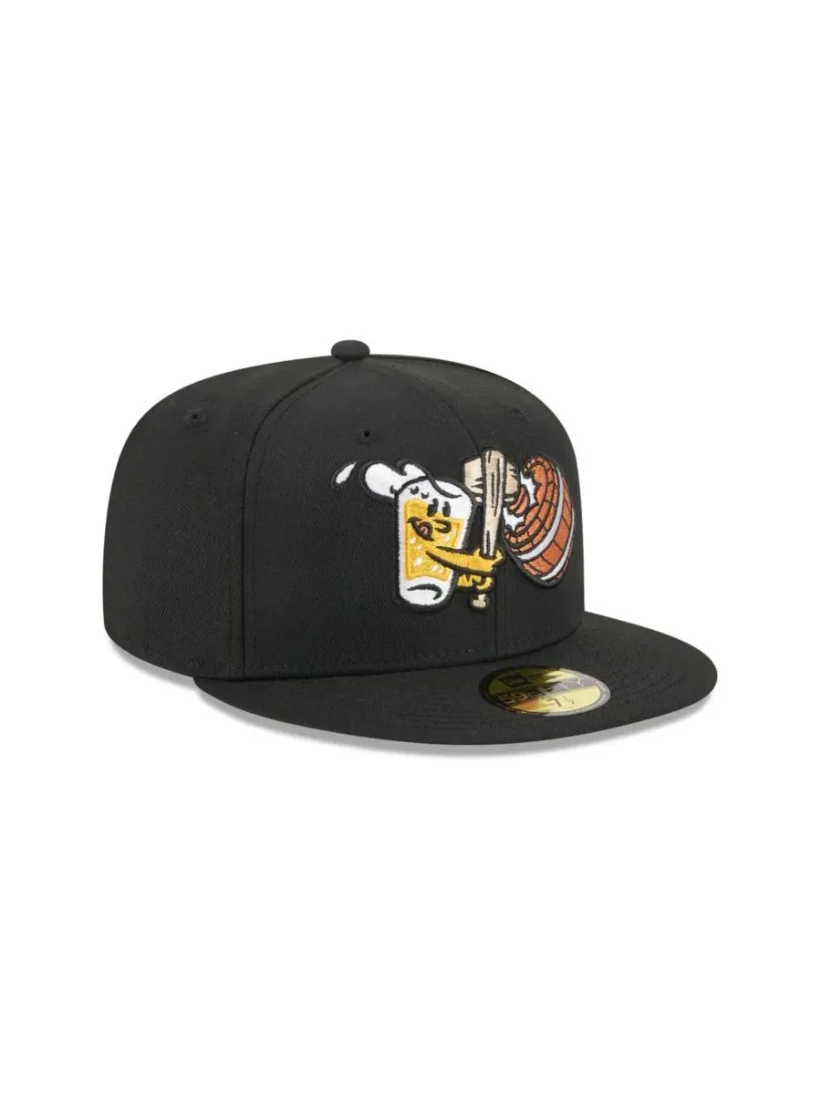 New Era Мужская черная кепка West Michigan Whitecaps Theme Nights 59FIFTY — изображение 3 из 4, черный