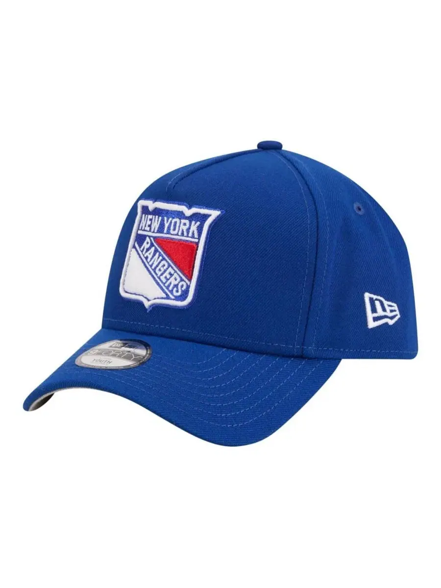 Большая детская кепка New York Rangers 9FORTY A-Frame с регулируемой высотой, синяя, для мальчиков