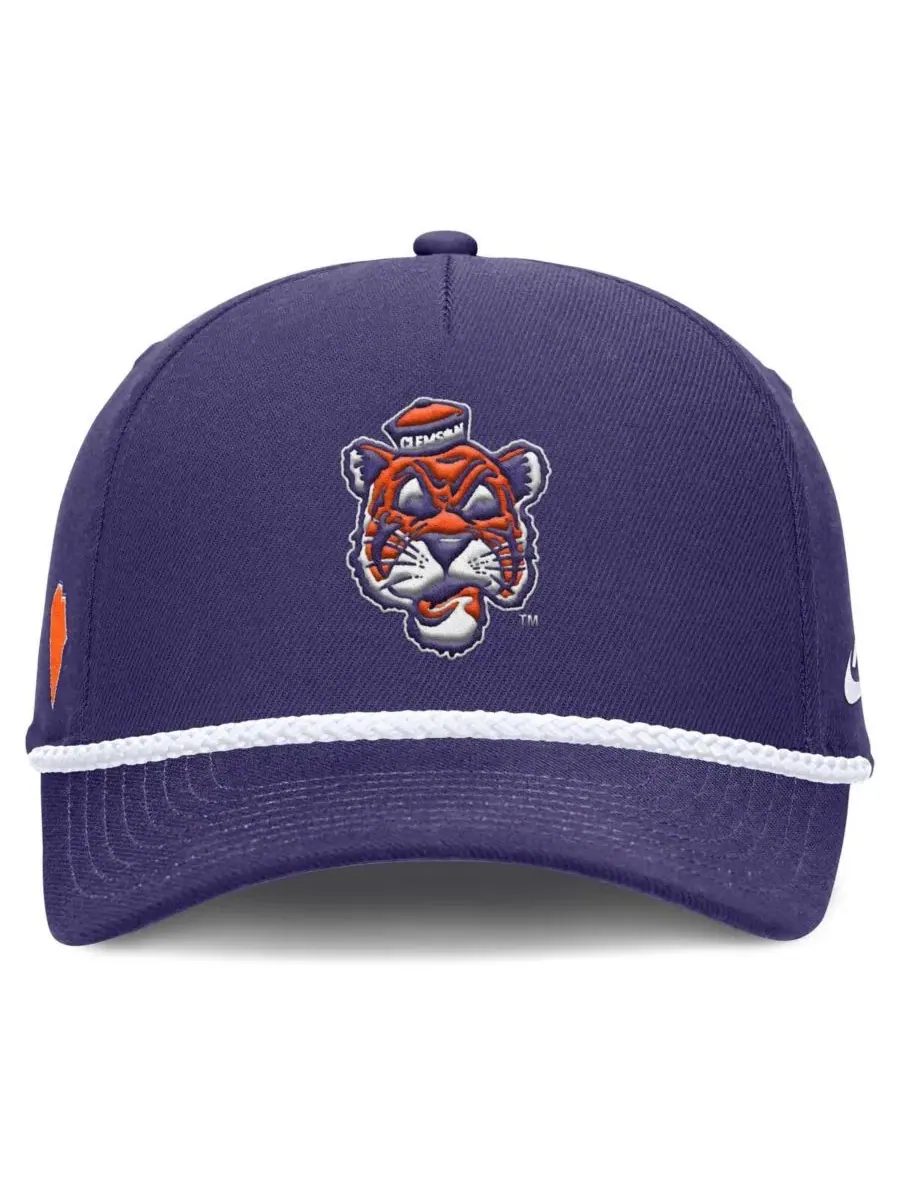 Бейсболка Nike Rise с принтом Clemson Tigers — изображение 2 из 4, фиолетовый