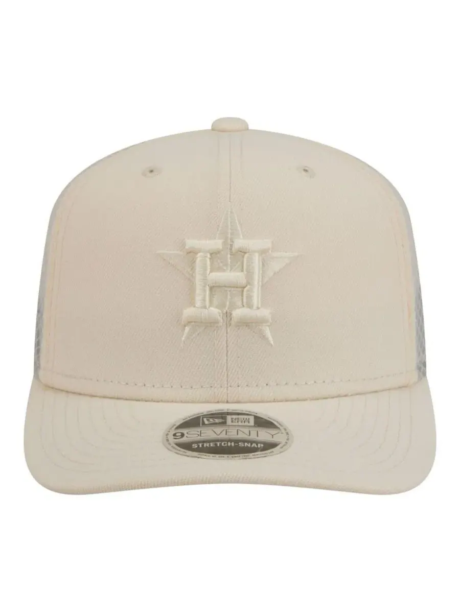 Бейсболка с принтом Houston Astros, 9SEVENTY New Era — изображение 2 из 5, светлый бежевый