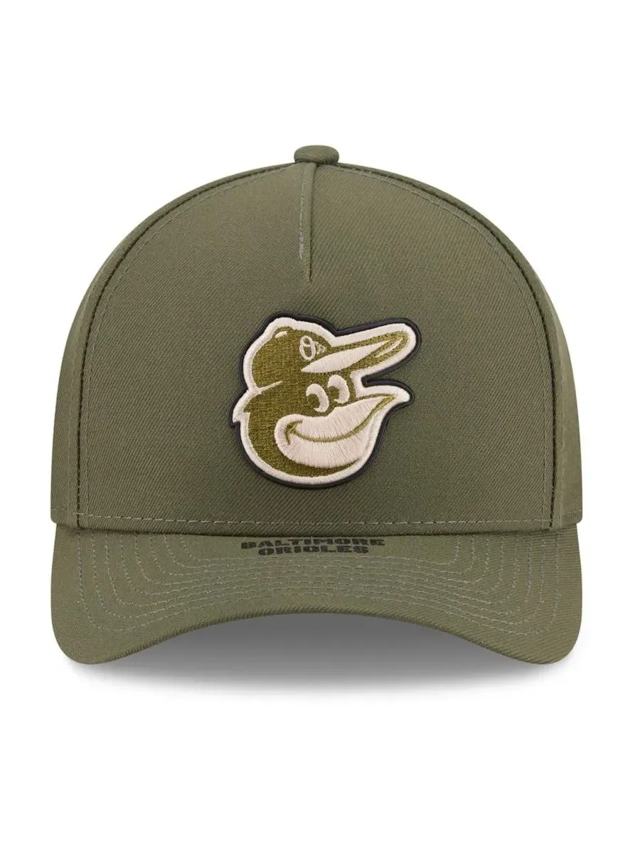 Кепка с вышивкой Baltimore Orioles 9FORTY M-Crown New Era — изображение 2 из 4, оливковый