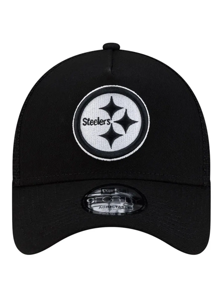 Бейсболка New Era Pittsburgh Steelers City Script 9FORTY A-Frame — изображение 2 из 5, черный
