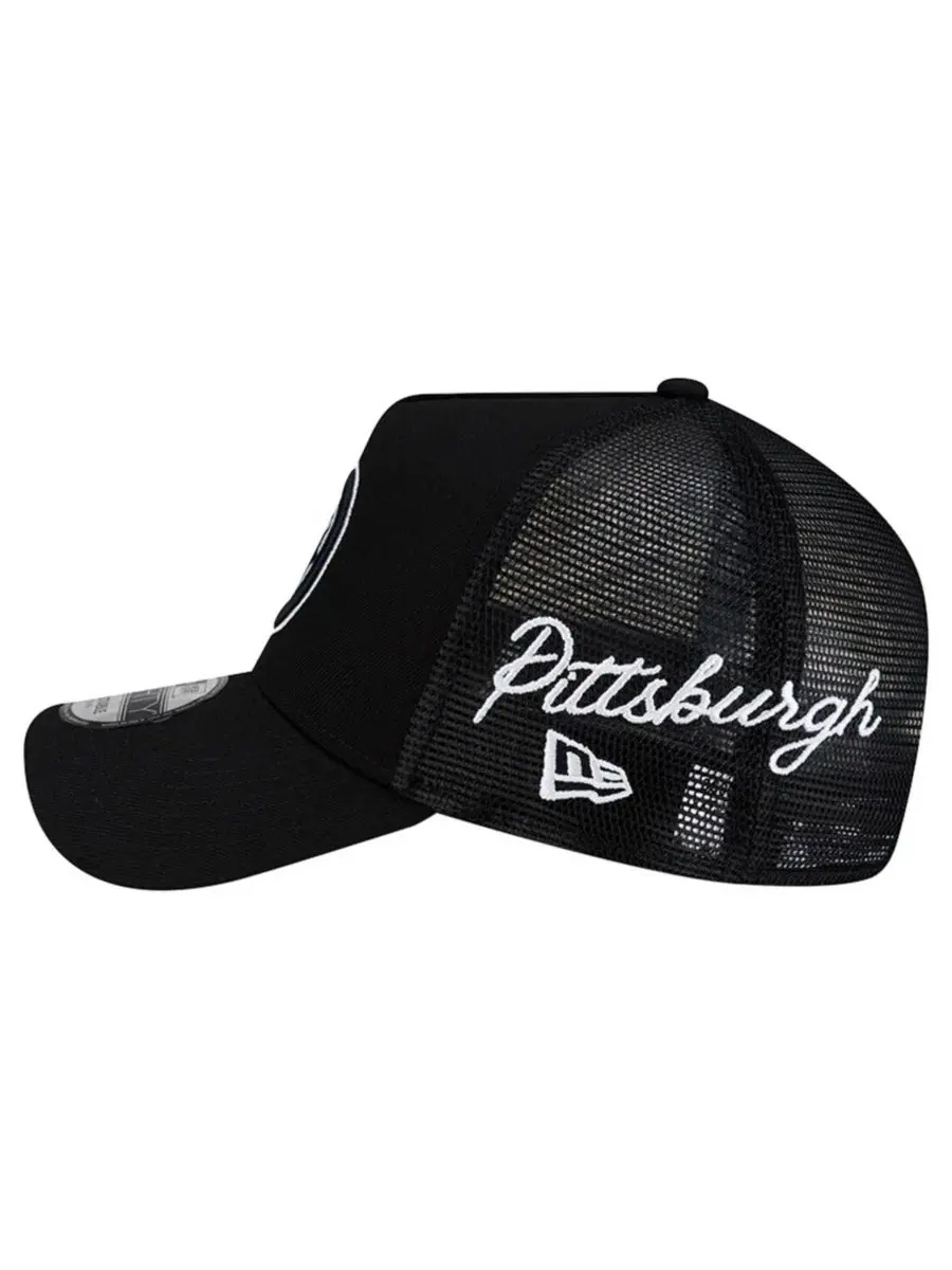 Бейсболка New Era Pittsburgh Steelers City Script 9FORTY A-Frame — изображение 4 из 5, черный