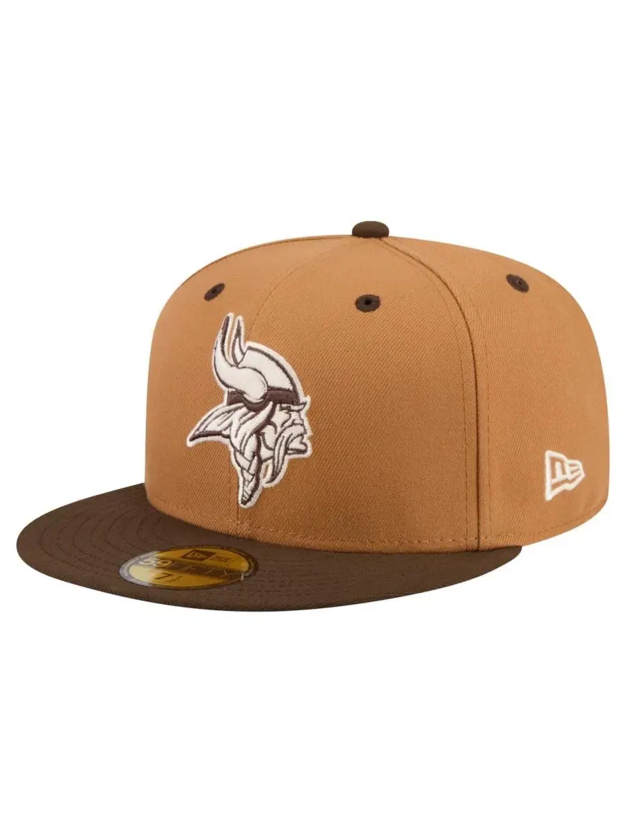 Кепка с высокой тульей Minnesota Vikings Two-Tone Walnut New Era