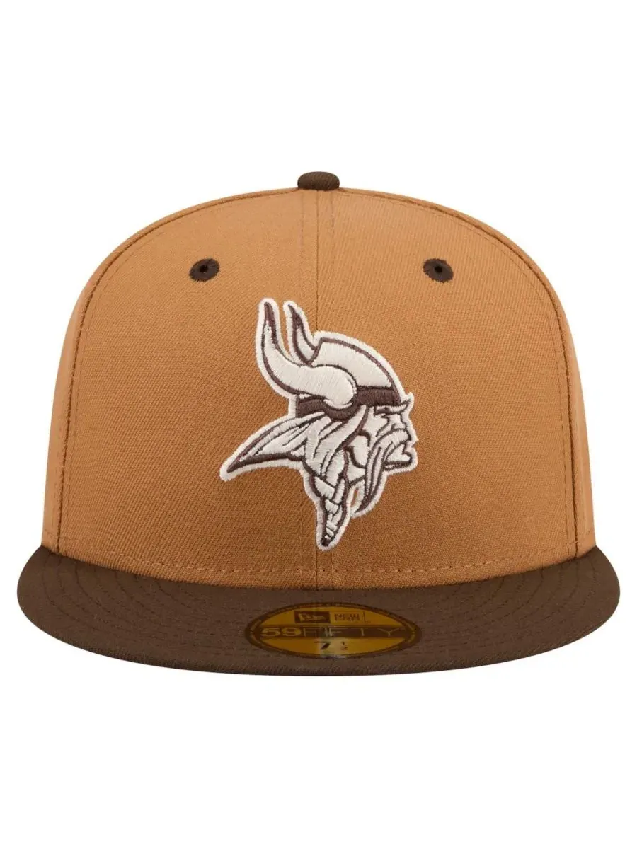 Кепка с высокой тульей Minnesota Vikings Two-Tone Walnut New Era — изображение 5 из 5