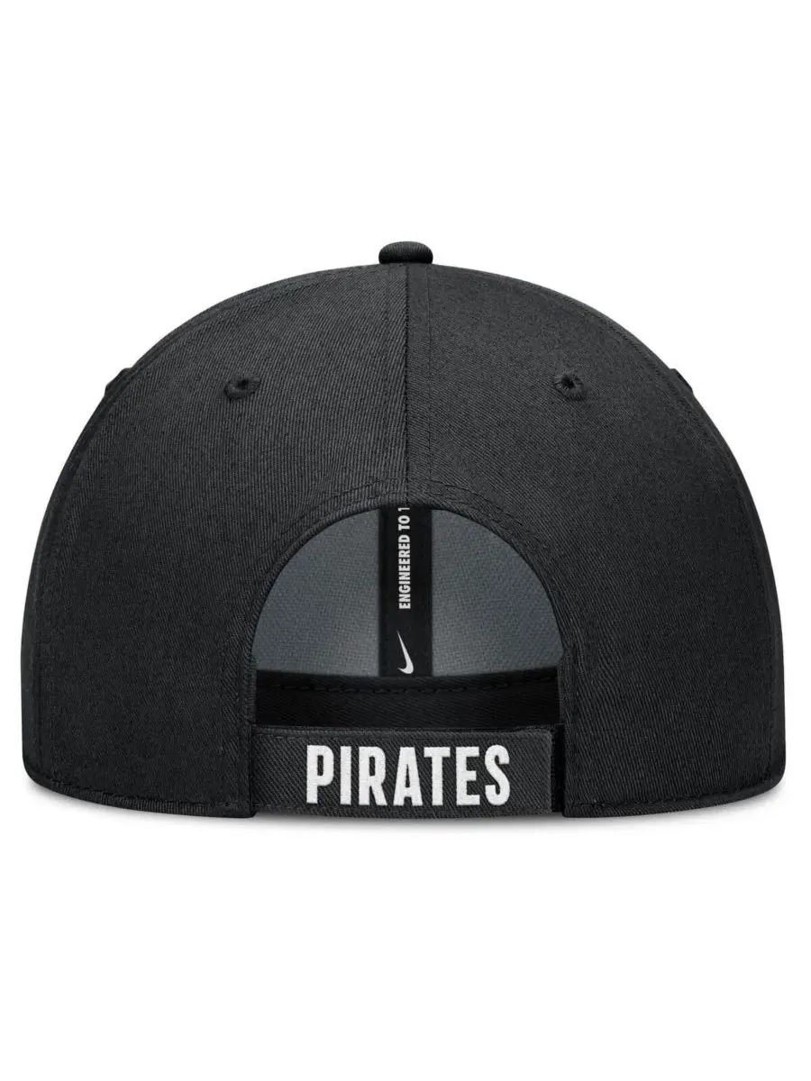 Кепка с вышивкой Pittsburgh Pirates Club Performance Nike — изображение 4 из 4, белый черный