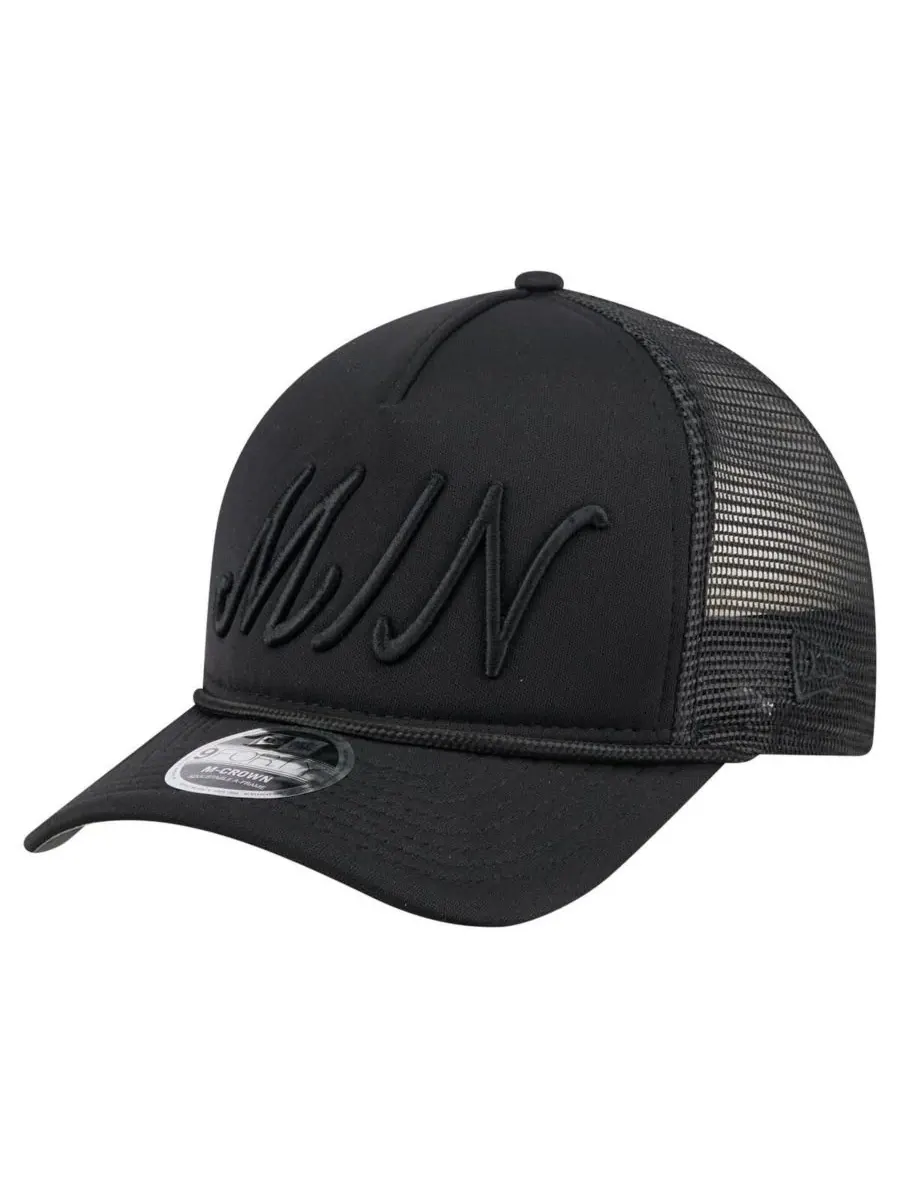 New Era Мужская черная регулируемая бейсболка Minnesota Twins City Initial 9FORTY A-Frame M-Crown