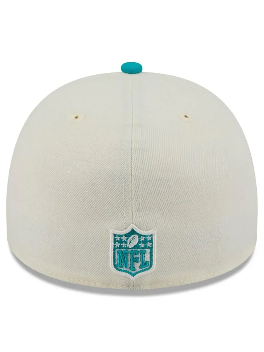 New Era Мужская кепка A-Frame 59FIFTY кремового/бирюзового цвета с символикой команды Miami — изображение 4 из 5