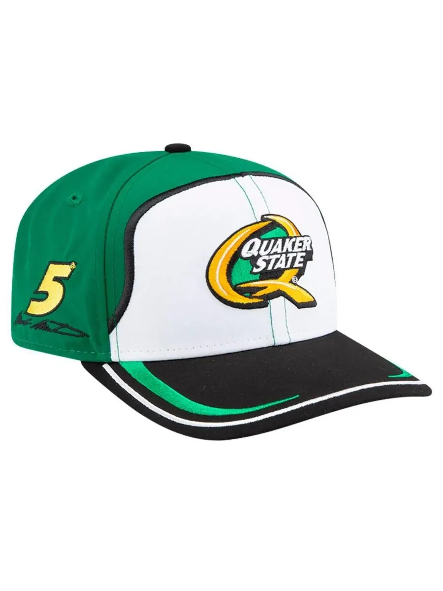 New Era Мужская бело-зеленая кепка Mark Martin Quaker State 9SEVENTY с эластичными застежками — изображение 5 из 5