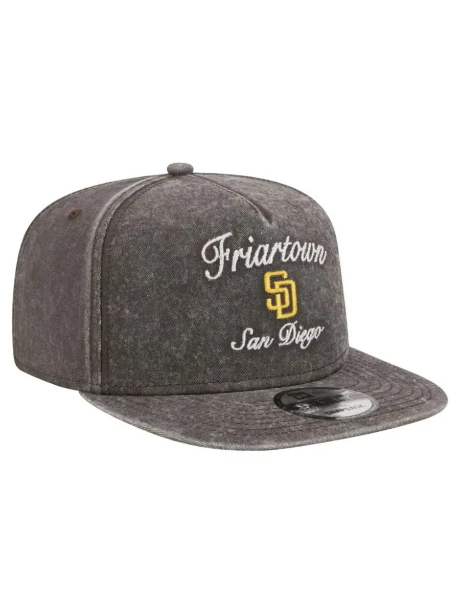 Кепка-снэпбек New Era с вышивкой, модель City Slogan A-Frame 9FIFTY — изображение 3 из 7, черный