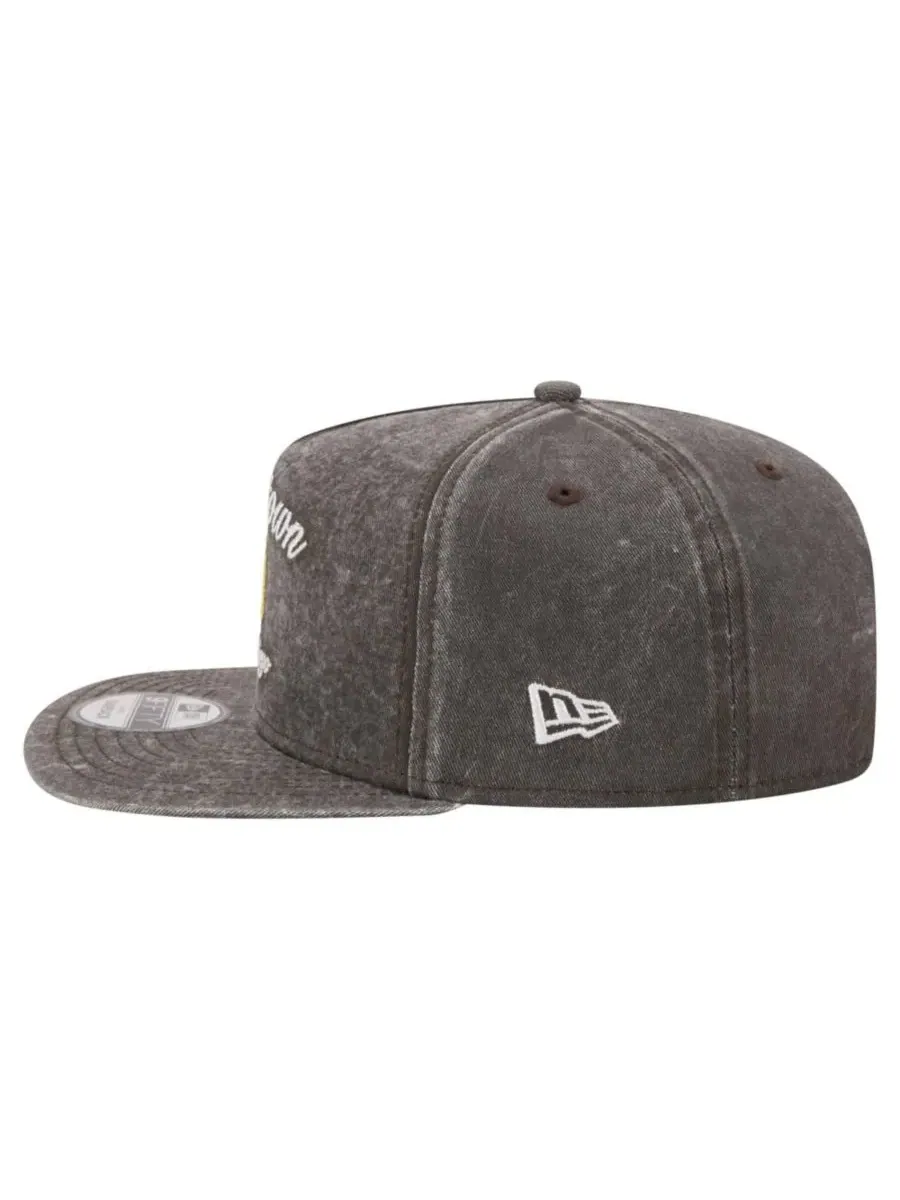 Кепка-снэпбек New Era с вышивкой, модель City Slogan A-Frame 9FIFTY — изображение 6 из 7, черный