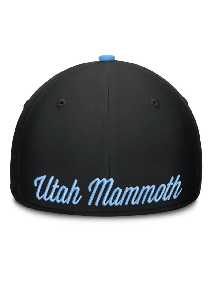 Кепка с вышитым логотипом Utah Mammoth Flex Fit Fanatics — изображение 4 из 5, черный светлый синий