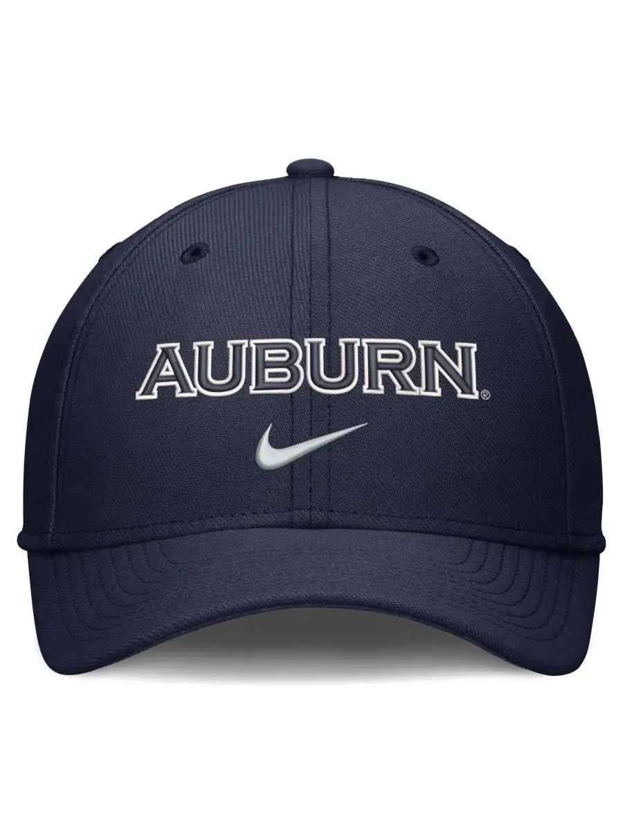 Кепка Nike Auburn Tigers Rise On-Field Swoosh Flex Dri-FIT — изображение 2 из 4, темно-синий