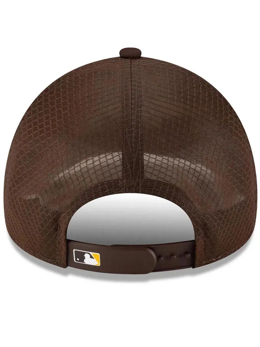 Бейсболка New Era 9FORTY Apex с вышитым логотипом San Diego Padres — изображение 2 из 4, коричневый