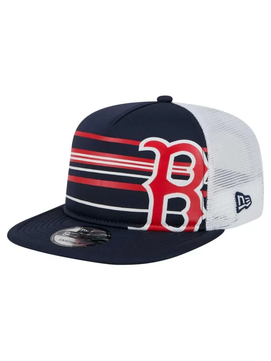 New Era Мужская темно-синяя бейсболка Boston Red Sox 9FIFTY A-Frame Trucker Snapback