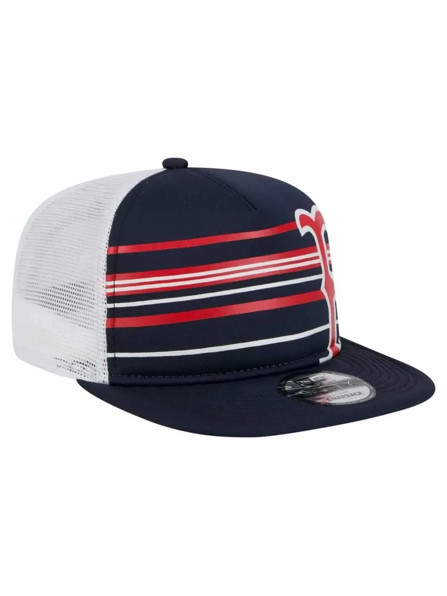 New Era Мужская темно-синяя бейсболка Boston Red Sox 9FIFTY A-Frame Trucker Snapback — изображение 4 из 5, темно-синий