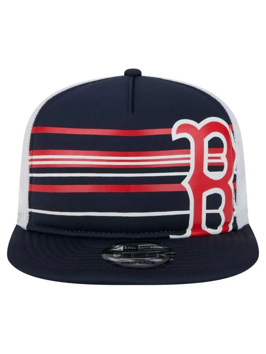 New Era Мужская темно-синяя бейсболка Boston Red Sox 9FIFTY A-Frame Trucker Snapback — изображение 5 из 5, темно-синий