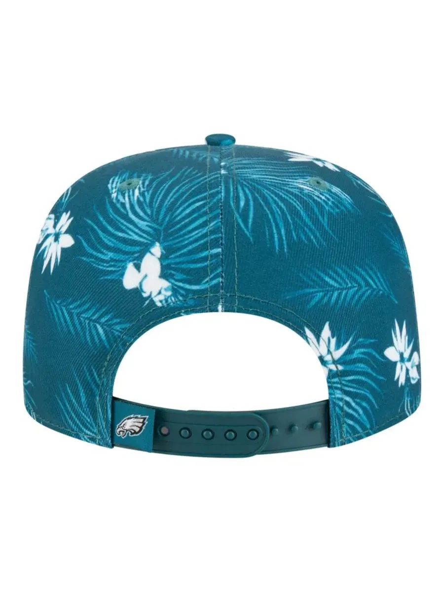 Кепка-снэпбек с принтом Philadelphia Eagles Palm Print New Era — изображение 4 из 5, зеленый