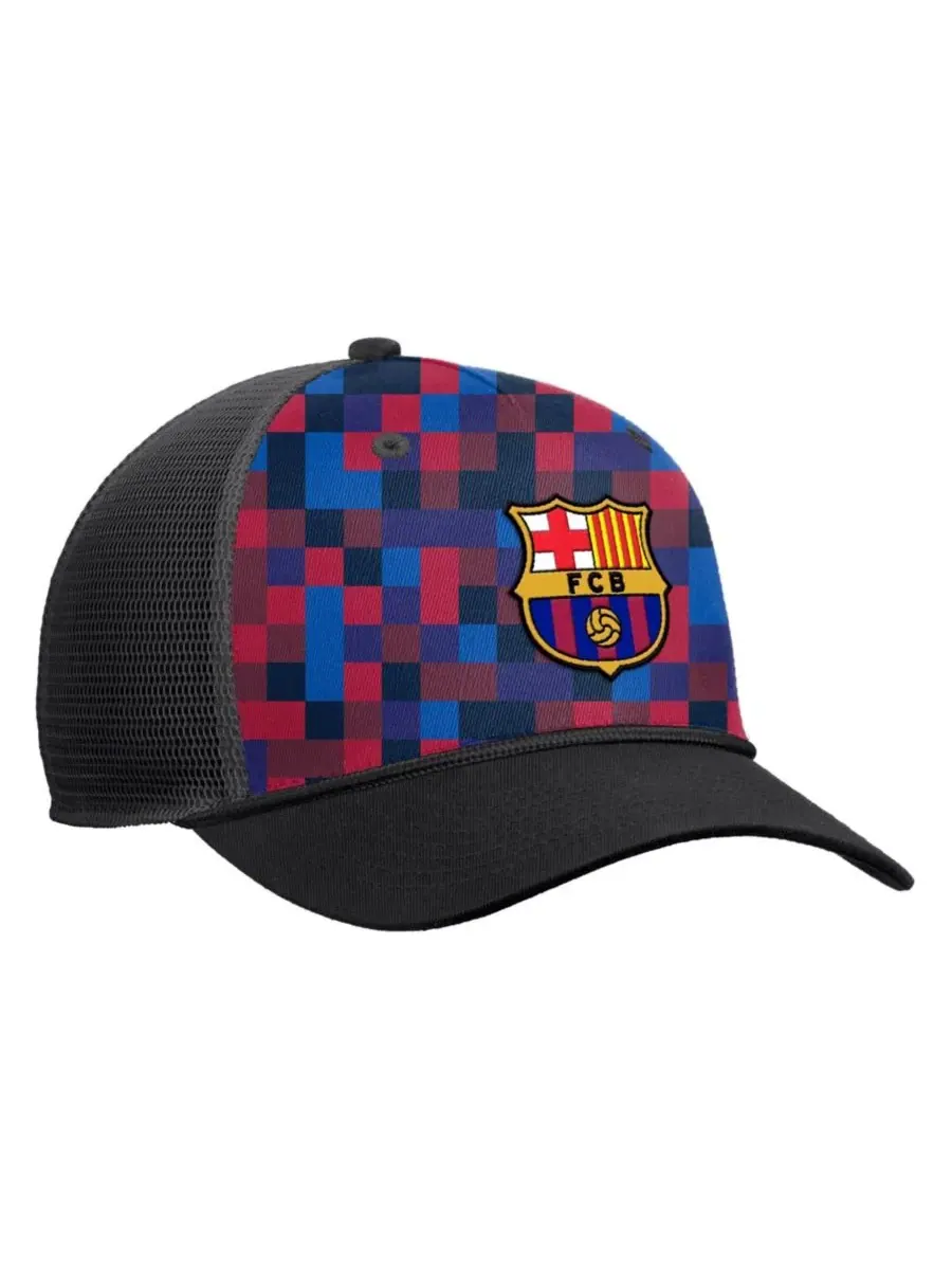 Бейсболка Nike Rise с принтом, модель Barcelona Rise Rope Trucker A-Frame — изображение 2 из 3, черный